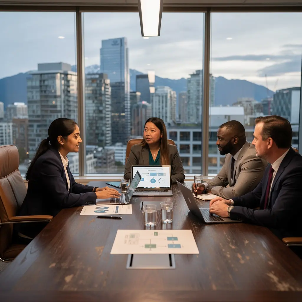 Professional team collaboration